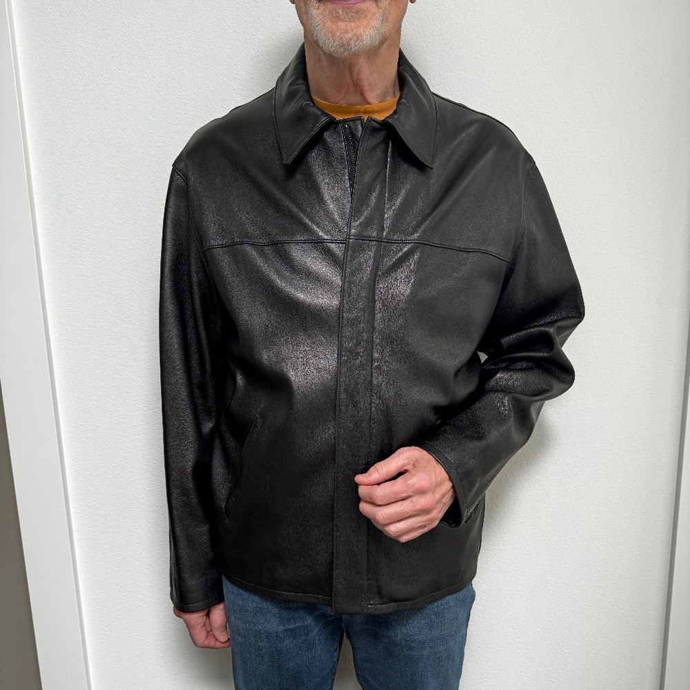 Barneys New York leather jacket